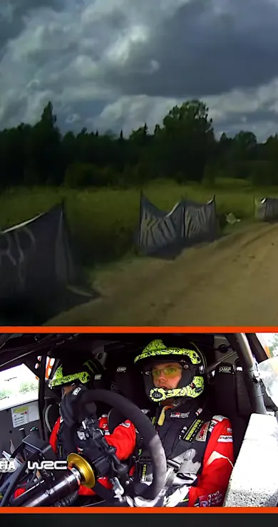 Carousel Slide Image of Onboard of the Rally: Solberg SS20  | Delfi Rally Estonia 2025