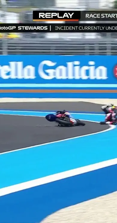 Carousel Slide Image of Sturzreiche Startphase in der Moto3