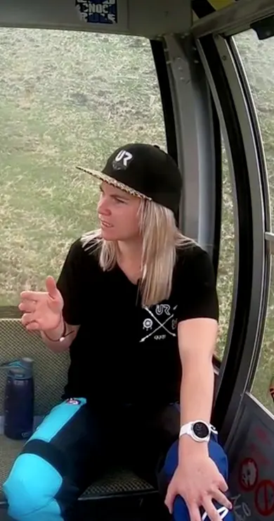 Carousel Slide Image of Rob talks with Tracey Hannah at Fort William