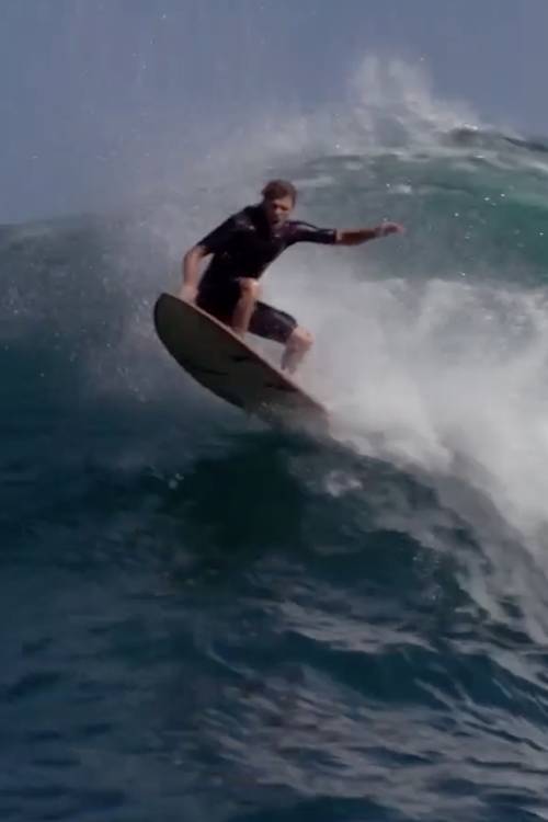 Soft top surfing at Jaws