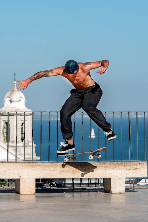 Hometown skating in Lisbon