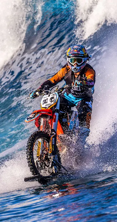 Carousel Slide Image of Wheels on water