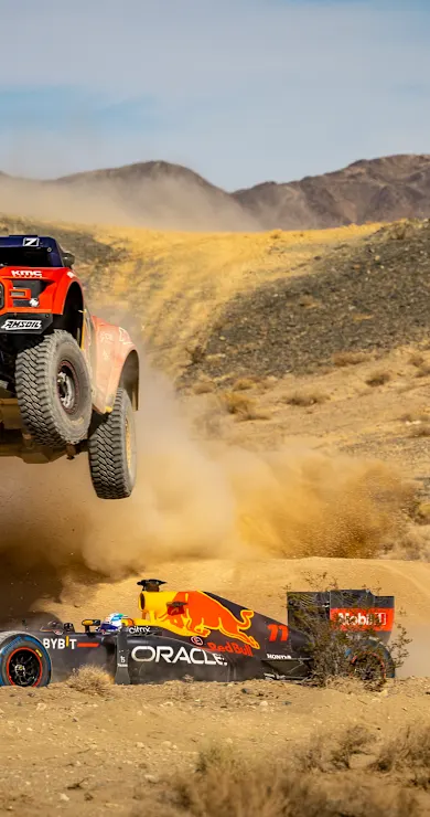 Carousel Slide Image of From F1 desert racing to a skatepark in the sky 