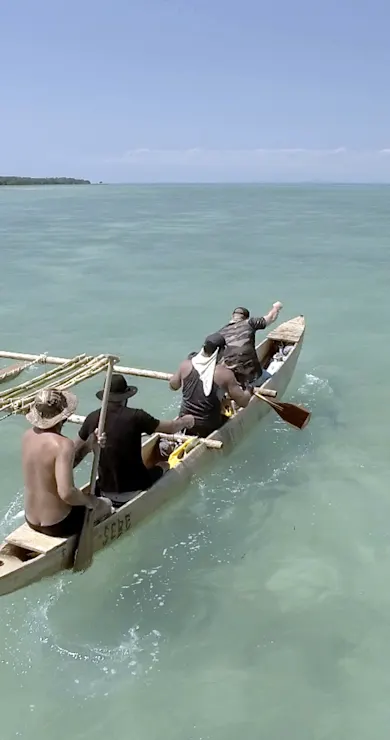 Carousel Slide Image of One and a half canoes