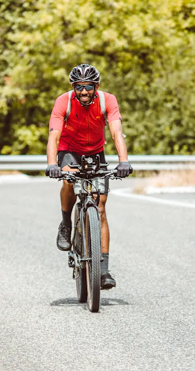 Carousel Slide Image of Sofiane Sehili on winning gnarly bikepacking races