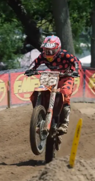 Carousel Slide Image of The Martin brothers at their home track
