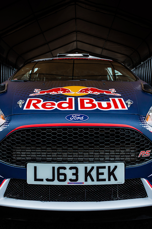 Gee Atherton drives a rally car