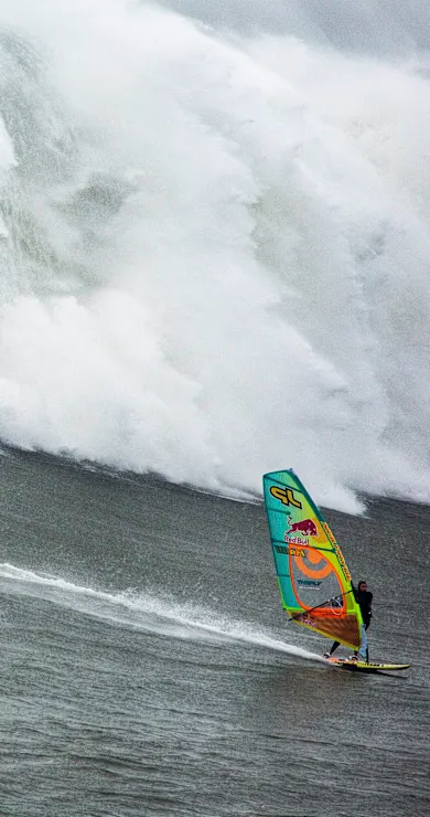 Carousel Slide Image of Windsurfing Nazaré