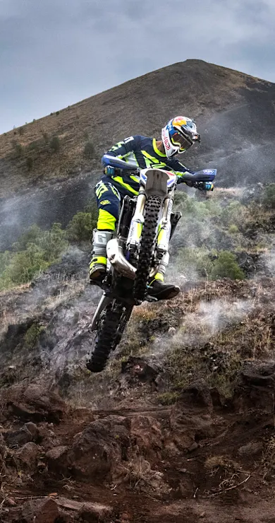 Carousel Slide Image of Riding a legend