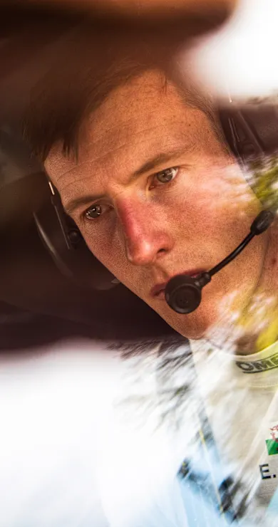 Carousel Slide Image of Elfyn Evans test drives Mike Chen's SR3 XX