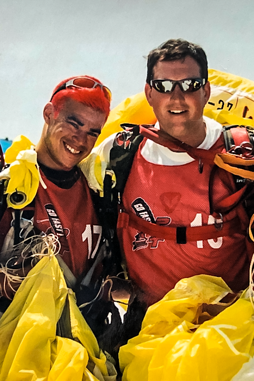 Luke Aikins’s skydiving family