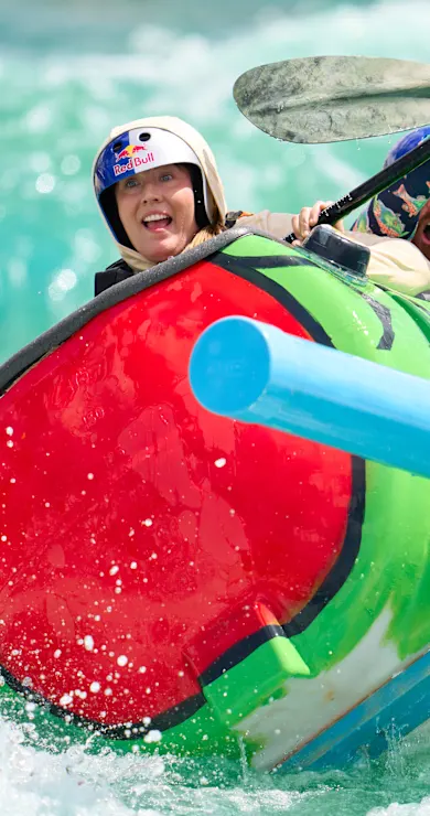 Carousel Slide Image of A wild whitewater race