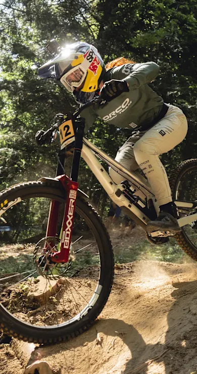 Carousel Slide Image of Race day for Gracey Hemstreet and her mechanic