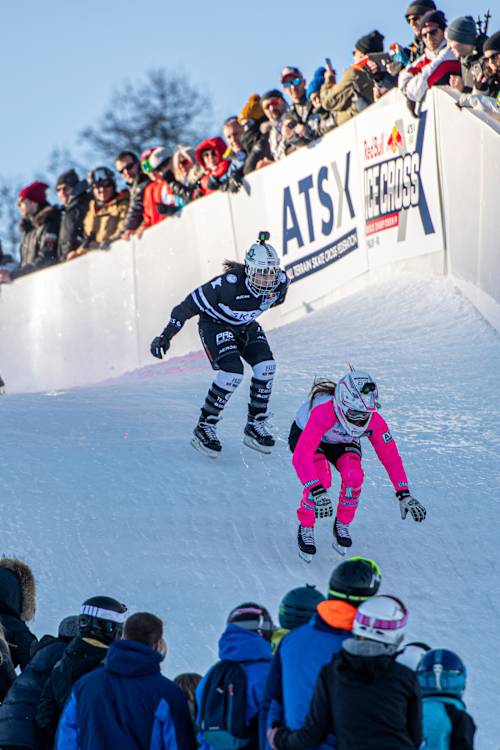 Women's winning run in Pra-Loup