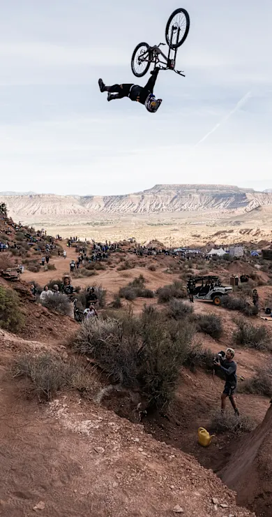 Carousel Slide Image of 10 best runs from Red Bull Rampage 2024