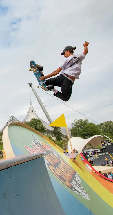 Carousel Slide Image of Red Bull Roller Coaster 2nd place run