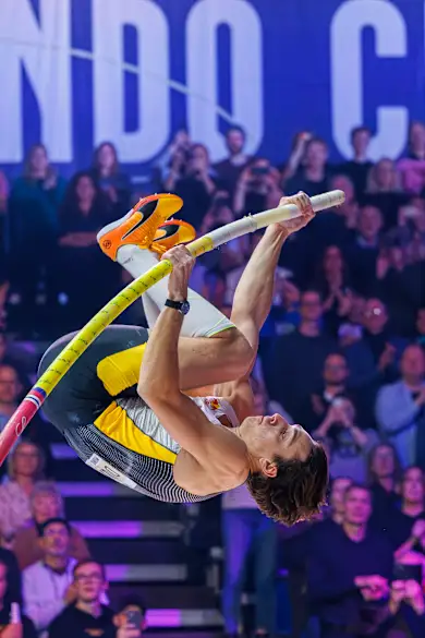 Carousel Slide Image of Mondo Duplantis talks passion, perseverance and pole vaulting