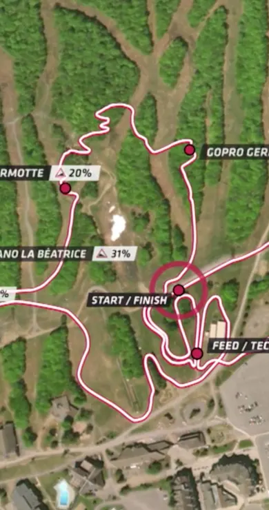 Carousel Slide Image of Mont-Sainte-Anne track explanation
