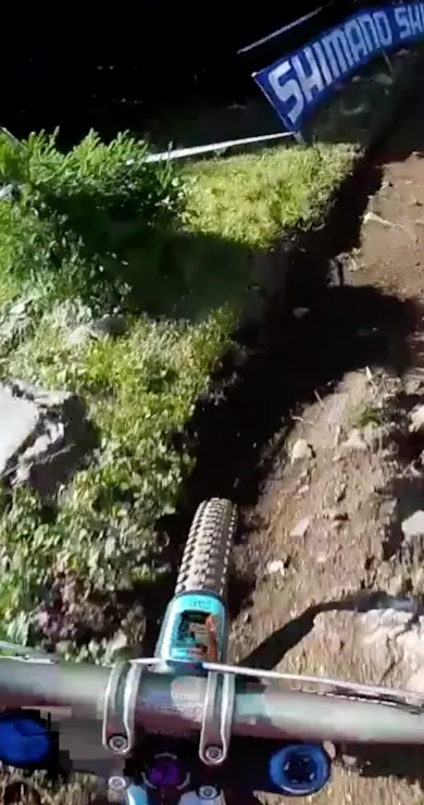 Carousel Slide Image of Rachel Atherton’s practice run in Lenzerheide