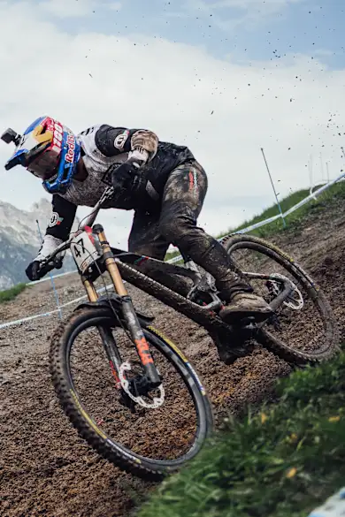 Carousel Slide Image of Leogang DH course preview with Brook Macdonald
