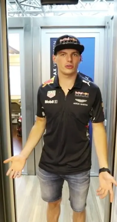Carousel Slide Image of Max Verstappen's driver room