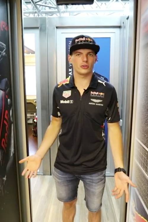 Max Verstappen's driver room