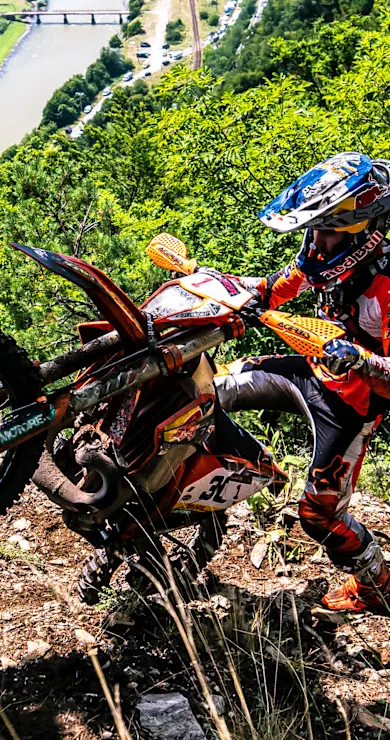 Carousel Slide Image of Mani Lettenbichler's winning POV – Red Bull Romaniacs