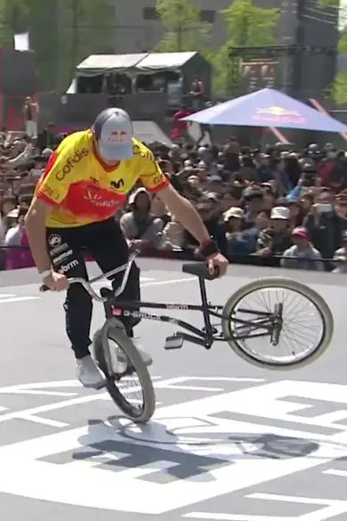 Carousel Slide Image of Jorge Gómez's 2nd place run – Hiroshima