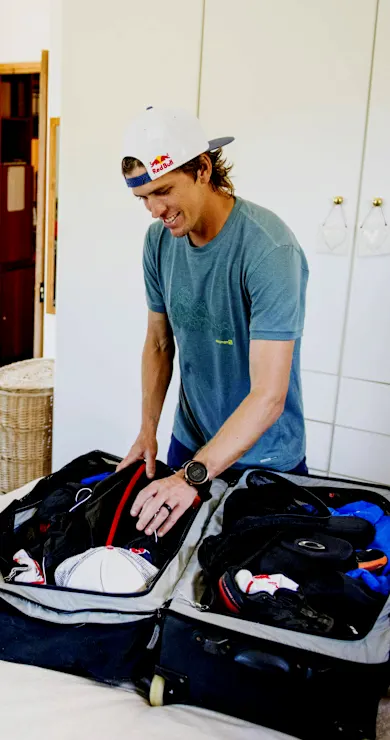 Carousel Slide Image of Ryan Sandes's packing plan