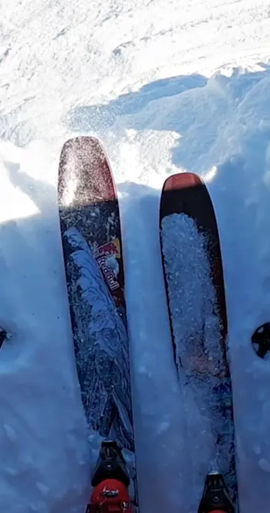 Carousel Slide Image of Women's winning POV ski run – Fieberbrunn