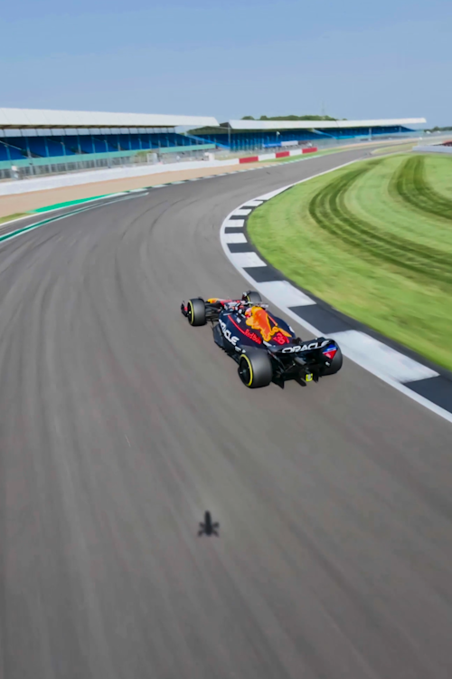 World’s fastest filming drone chases Max Verstappen