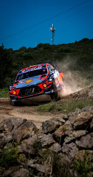 Carousel Slide Image of Onboard at Rally Italia Sardegna