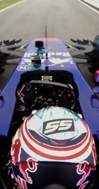 Carousel Slide Image of Carlos Sainz's first STR12 lap