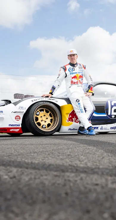 Carousel Slide Image of Max Verstappen drift driving challenge