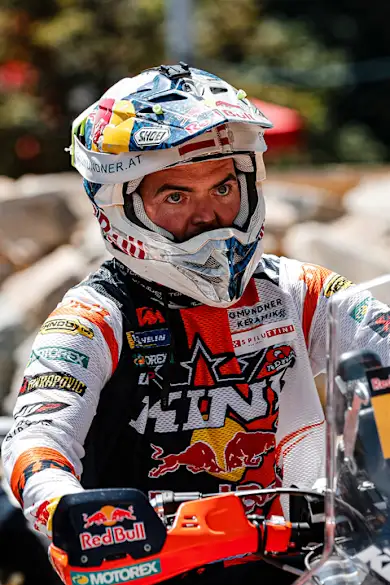 Carousel Slide Image of Matthias Walkner's experience with Red Bull Romaniacs