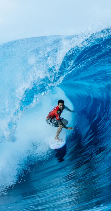 Carousel Slide Image of WSL Tahiti Pro wrap show